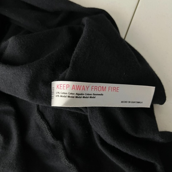 FP Beach Dress Women's Size L Black Long Sleeve Maxi Long Length Free People - Picture 9 of 9